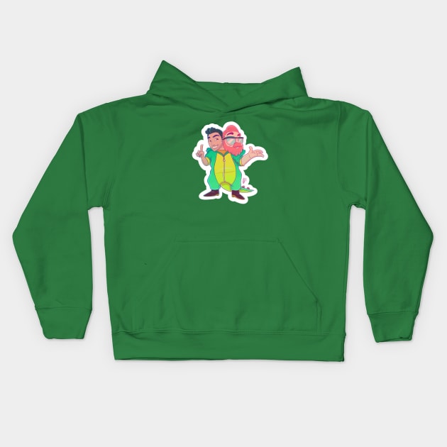 2 Man 1 Man Show Kids Hoodie by BloodFuryArt